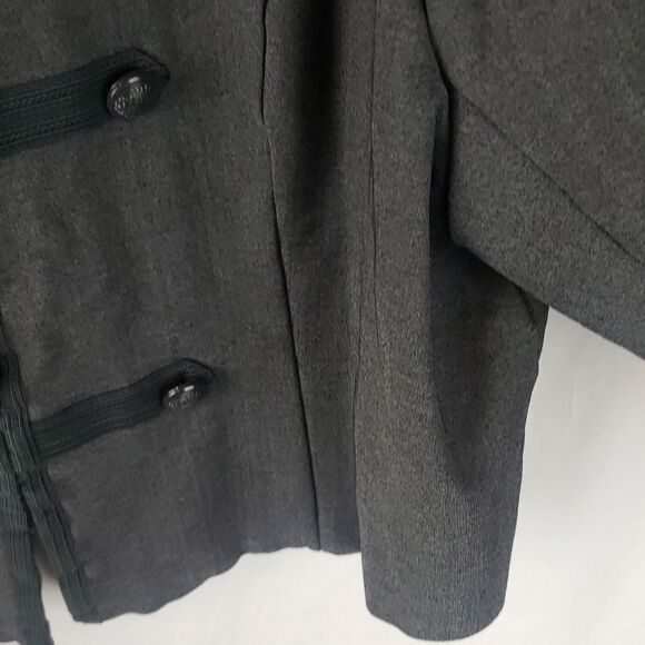 Torrid Women's 4X Grey Military Cropped Jacket - Picture 7 of 16